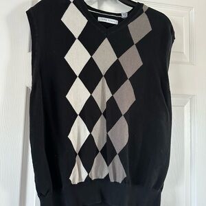 Vtg John Henry Argyle XL Sweater Vest